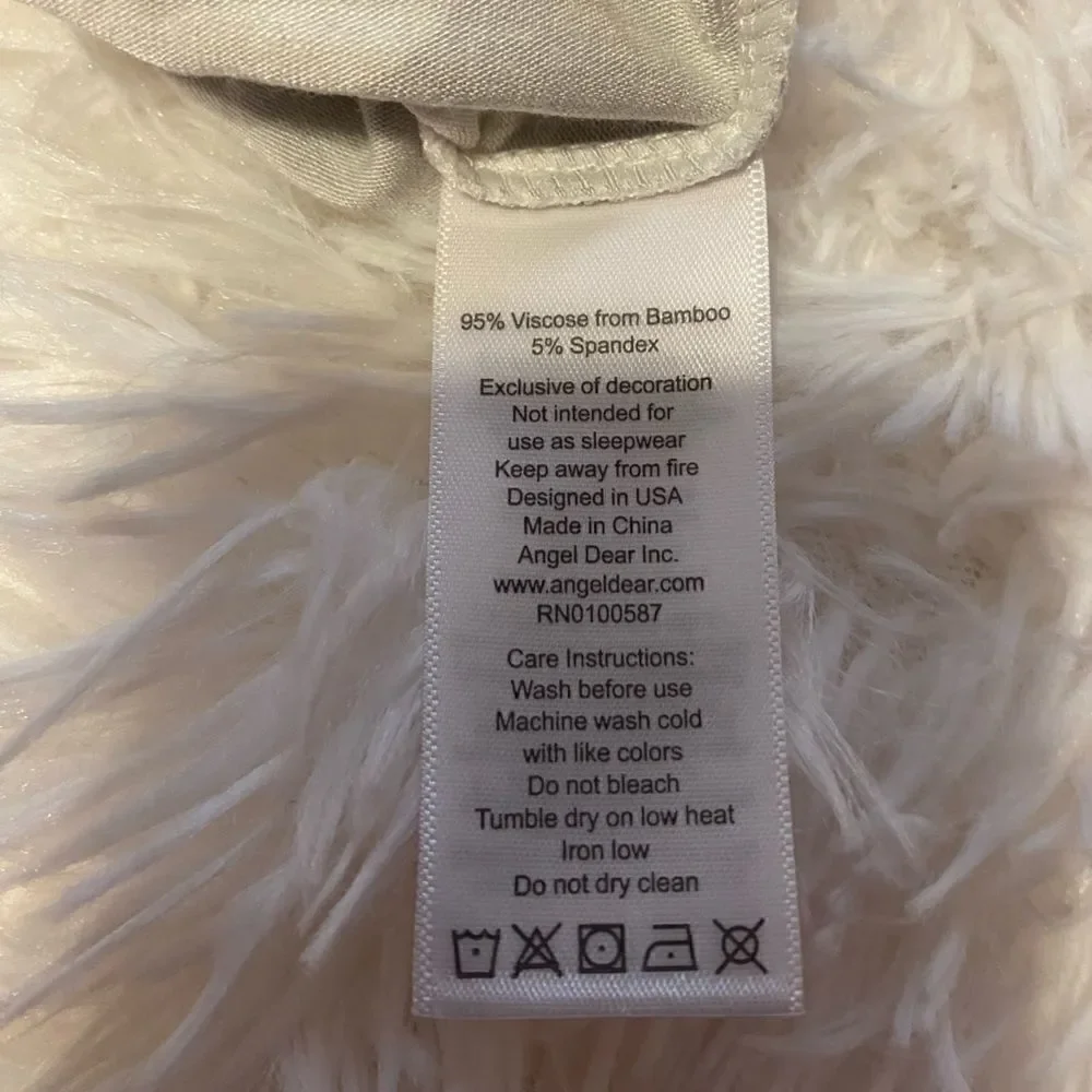 *NWT* Angel Dear Baby Love - Kisses Grey Knotted Gown 0-3M